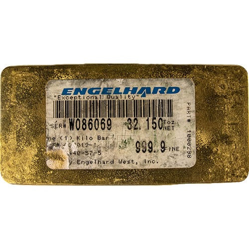 1 Kilo Engelhard Gold Bar